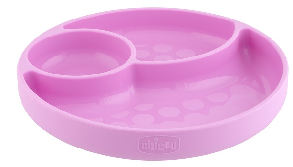 CHICCO PIATTO SILICONE VENTOSA ROSA - dottorbianchi.it