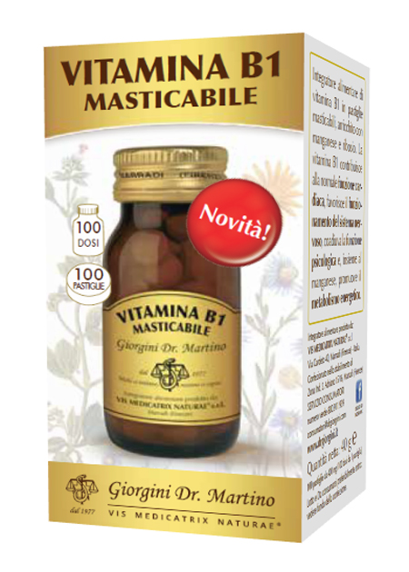 VITAMINA B1 MASTICABILE 100 PASTIGLIE - dottorbianchi.it
