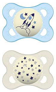 MAM NIGHT SUCCHIETTO 2-6 MESI SILICONE DOPPIO MASCHIO - dottorbianchi.it
