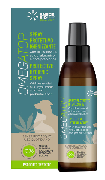 OMEGATOP SPRAY IGIENIZZANTE PROTETTIVO 150 ML - dottorbianchi.it