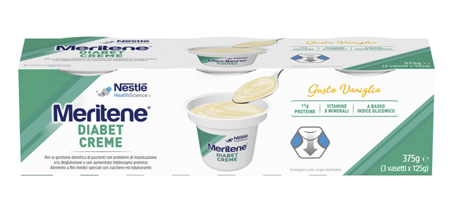 MERITENE DIABET CREME VANIGLIA 3 X 125 G - dottorbianchi.it