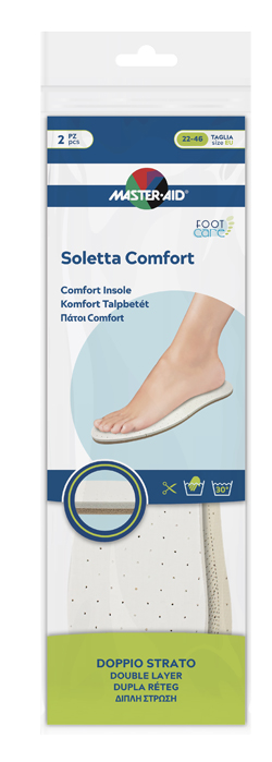 MASTER-AID FOOTCARE SOLETTA COMFORT RITAGLIABILE 2 PEZZI - dottorbianchi.it