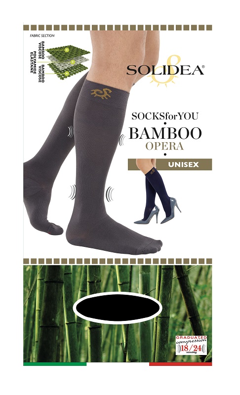 SOCKS FOR YOU BAMBOO OPERA GAMBALETTO NERO L - dottorbianchi.it