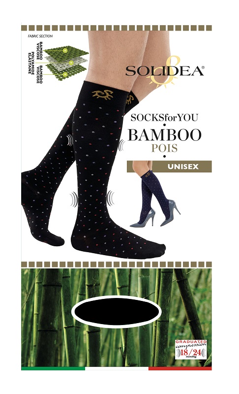 SOCKS FOR YOU BAMBOO POIS GAMBALETTO NERO L - dottorbianchi.it