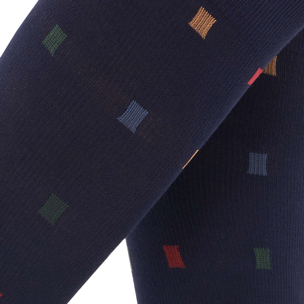 SOCKS FOR YOU BAMBOO SQUARE GAMBALETTO BLU NAVY XL - dottorbianchi.it