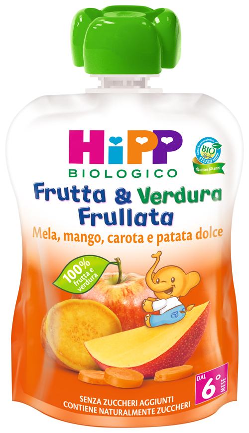 HIPP BIO FRUTTA & VERDURA MELA MANGO CAROTA PATATA DOLCE 90 G - dottorbianchi.it