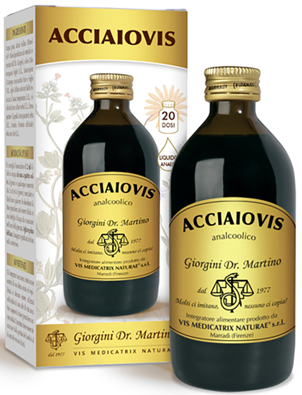 ACCIAIOVIS 200 ML LIQUIDO ANALCOLICO - dottorbianchi.it