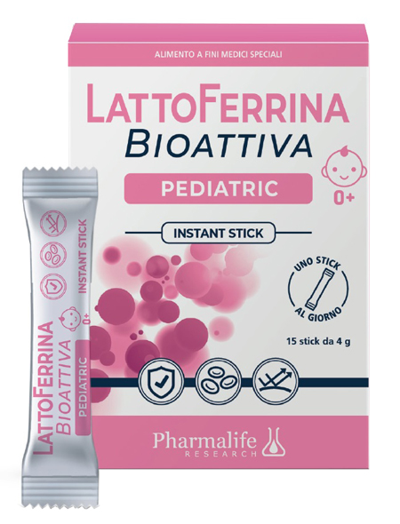 LATTOFERRINA BIOATTIVA PEDIATRIC 15 STICK 4 G - dottorbianchi.it