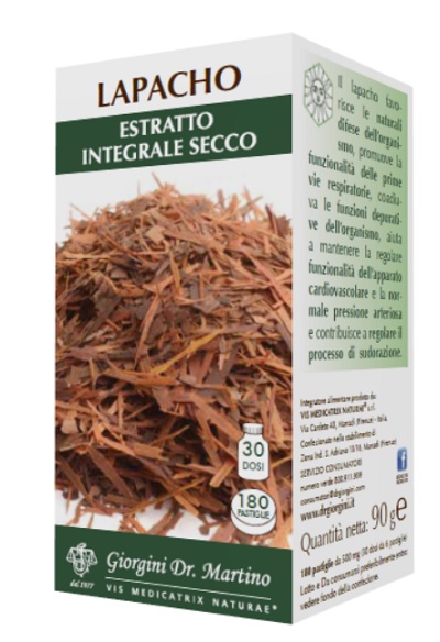 LAPACHO ESTRATTO INTEGRALE SECCO 90 G 180 PASTIGLIE - dottorbianchi.it
