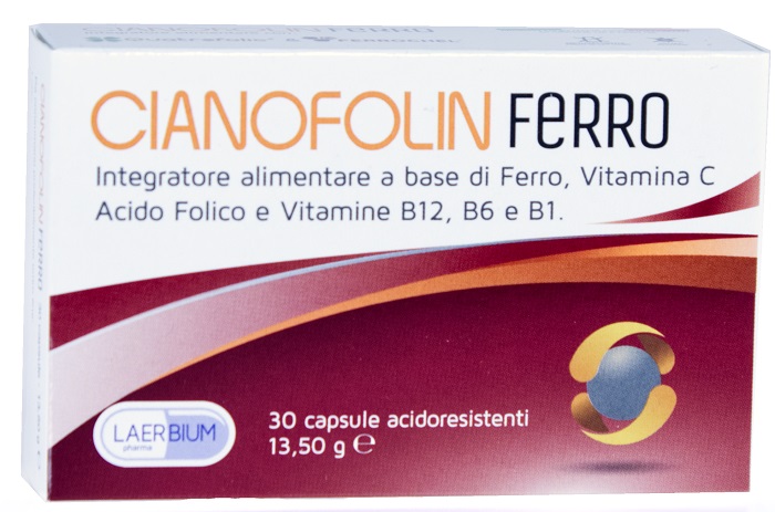 CIANOFOLIN FERRO 30 CAPSULE - dottorbianchi.it