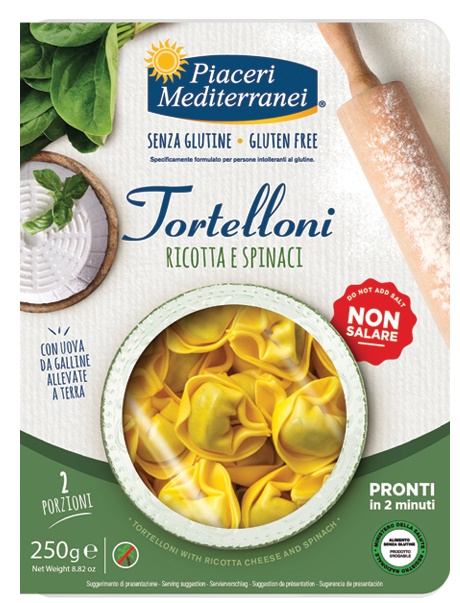 PIACERI MEDITERRANEI TORTELLONI RICOTTA SPINACI 250 G - dottorbianchi.it
