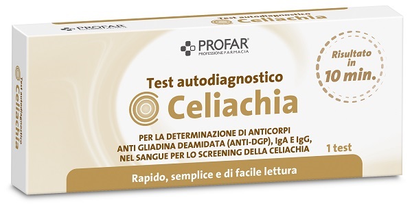 PROFAR TEST CELIACHIA TEST RAPIDO IMMUNOCROMATROGRAFICO A FLUSSO LATERALE 1 PEZZO - dottorbianchi.it