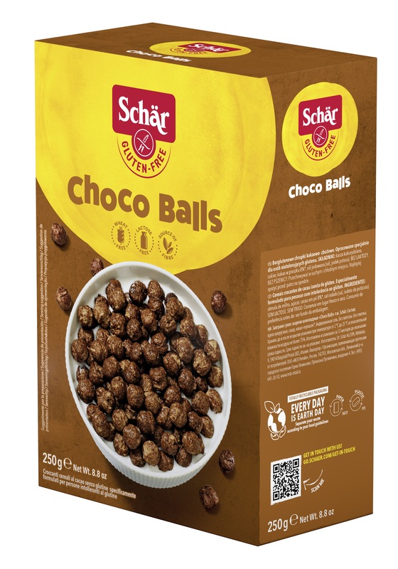 SCHAR CHOCO BALLS CEREALI SENZA LATTOSIO 250 G - dottorbianchi.it