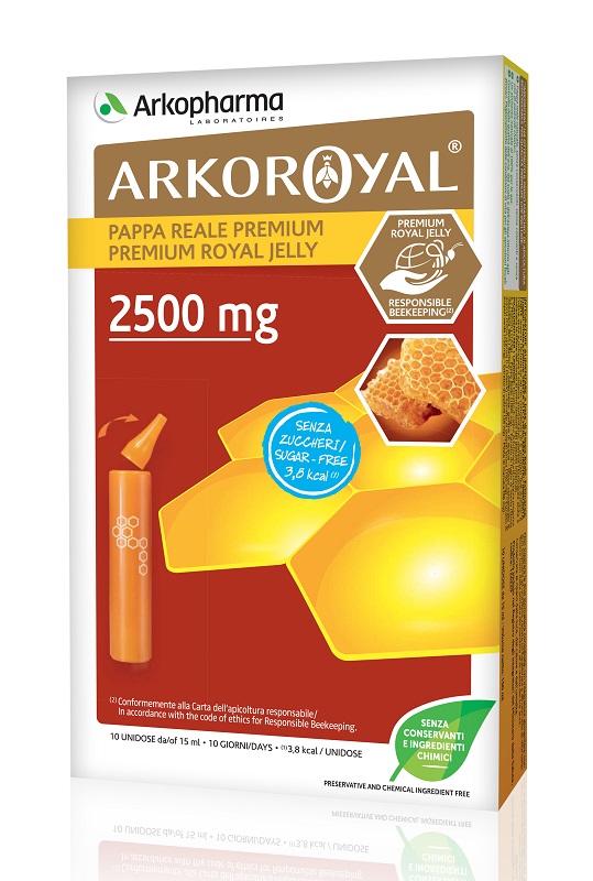 ARKOROYAL PAPPA REALE 2500 MG SENZA ZUCCHERO 10 FIALE - dottorbianchi.it