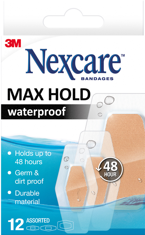 CEROTTO NEXCARE BAMBINI MAXHOLD WATERPROOF 12 PEZZI - dottorbianchi.it