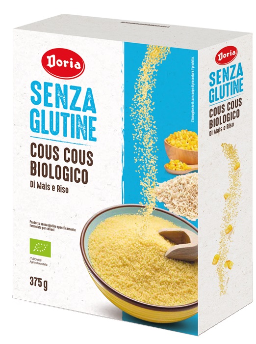 DORIA COUS COUS BIOLOGICO MAIS-RISO 375 G - dottorbianchi.it