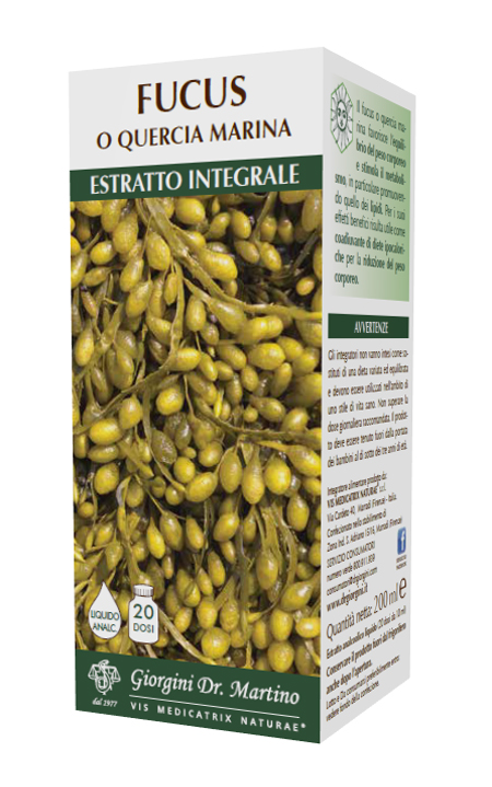 FUCUS O QUERCIA MARINA ESTRATTO INTEGRALE ANALCOLICO 200 ML - dottorbianchi.it