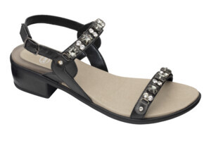 ELBA 2 STRAPS SYNTHETIC+JEWELRY W NERO 37 - dottorbianchi.it