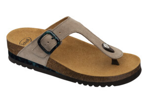 ILARY FLIP-FLOP SUEDE W TAUPE LIGHT 36 - dottorbianchi.it