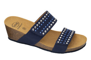 MICHELLE 2 STRAPS MICROFIBRE+STUDS W BLU NAVY 36 - dottorbianchi.it