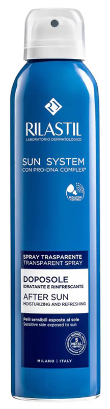 RILASTIL SUN SYSTEM DOPOSOLE SPRAY TRASPARENTE DOPOSOLE IDRATANTE E RINFRESCANTE 200 ML - dottorbianchi.it