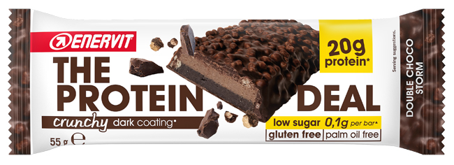 ENERVIT PROTEIN DEAL DOUBLE CHOCO STORM 55 G - dottorbianchi.it