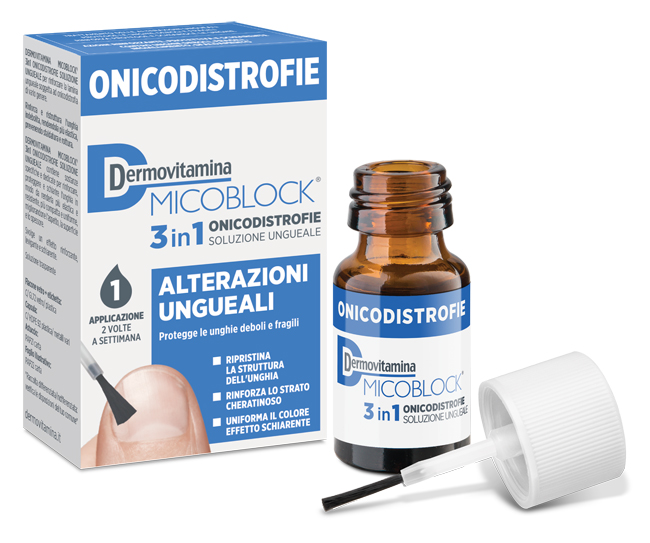 DERMOVITAMINA MICOBLOCK 3 IN 1 ONICODISTROFIE ALTERAZIONI UNGUEALI 7 ML - dottorbianchi.it