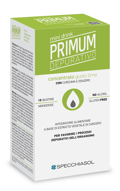 PRIMUM DEPURATIVO MINIDRINK LIME 15 STICK DA 10 ML - dottorbianchi.it
