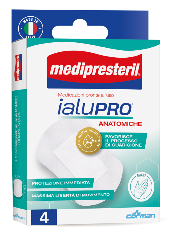 MEDIPRESTERIL IALUPRO MANI 5X7,5 CM 4 PEZZI - dottorbianchi.it