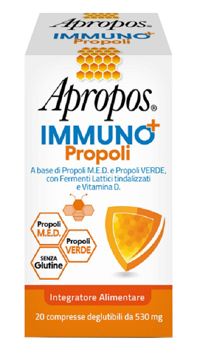 APROPOS IMMUNO+ PROPOLI 20 COMPRESSE DEGLUTIBILI - dottorbianchi.it