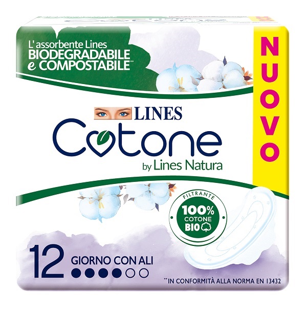 LINES COTONE BIO ULTRA ALI 12 PEZZI - dottorbianchi.it