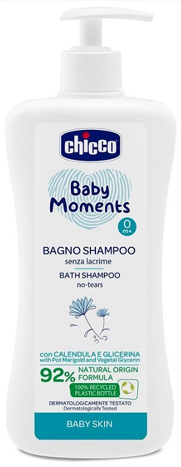 CHICCO BABY MOMENTS BAGNO SHAMPOO DELICATE 500 ML - dottorbianchi.it
