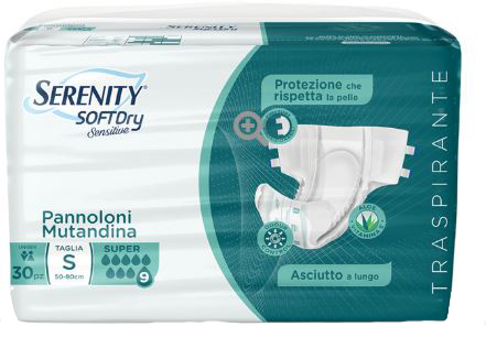 PANNOLONE MUTANDINA SERENITY SD SENSITIVE SUPER M 15 PEZZI - dottorbianchi.it