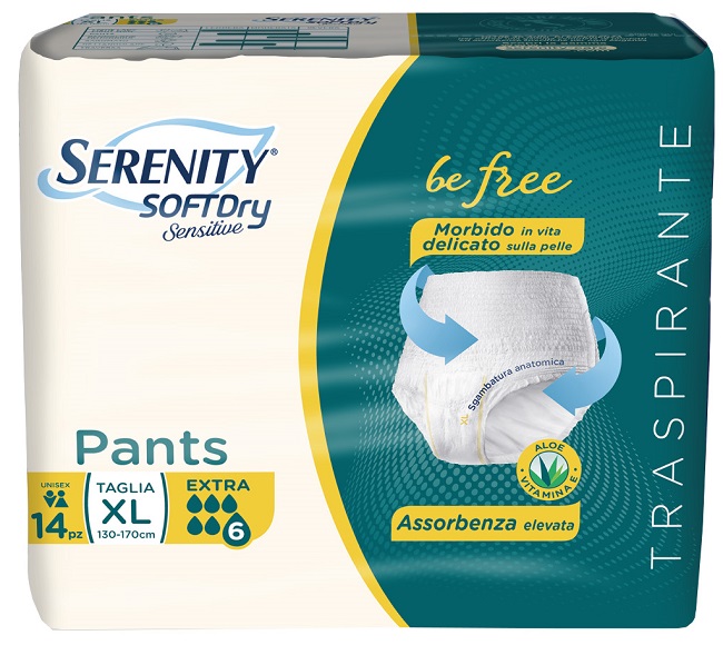 SERENITY PANTS SD SENSITIVE EXTRA XL 14 PEZZI - dottorbianchi.it