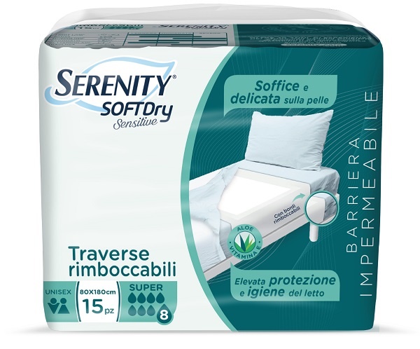 SERENITY TRAVERSA SD SENSIIVE SUPER 80X180 CM 15 PEZZI - dottorbianchi.it