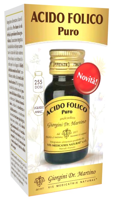 ACIDO FOLICO PURO LIQUIDO ANALCOLICO 30 ML - dottorbianchi.it