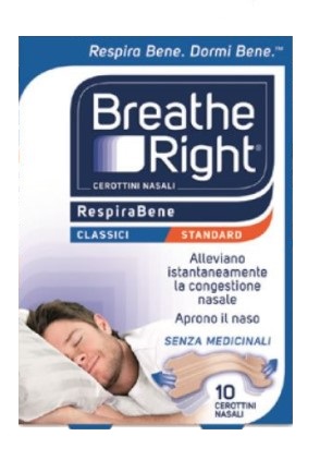 CEROTTI NASALI BREATH RIGHT CLASSICI 10 PEZZI - dottorbianchi.it