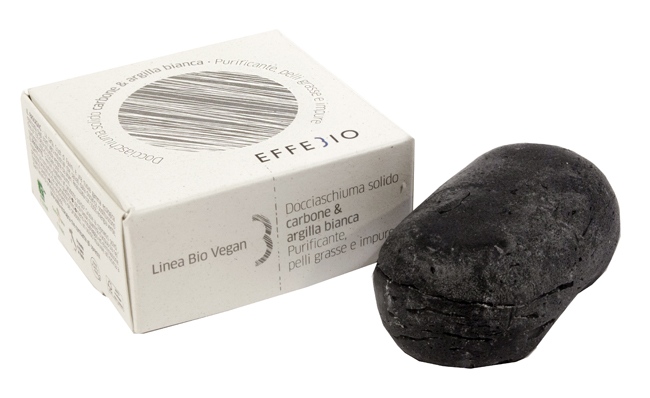 EFFEBIO DOCCIASCHIUMA SOLIDO CARBONE E ARGILLA BIANCA 75 G - dottorbianchi.it