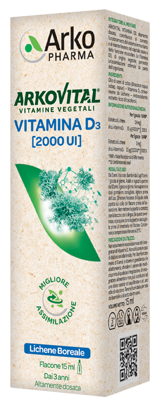 ARKOVITAL VITAMIN D3 15 ML - dottorbianchi.it