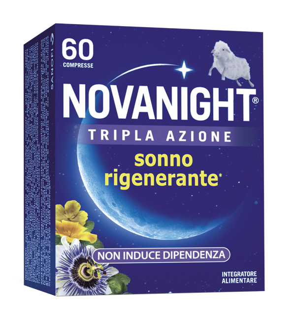 NOVANIGHT TRIPLA AZIONE SONNO RIGENERANTE 60 COMPRESSE - dottorbianchi.it