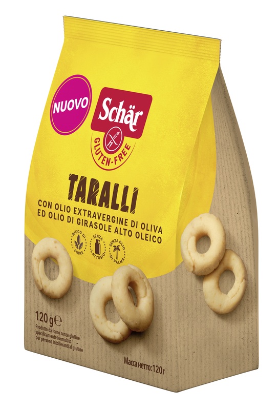 SCHAR TARALLI SENZA LATTOSIO 120 G - dottorbianchi.it
