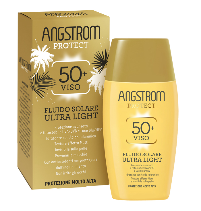ANGSTROM FLUIDO SOLARE VISO ULTRA LIGHT SPF 50+ 40 ML - dottorbianchi.it