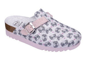AMIATA 2,0 FELTRO STAMPATO GRIGIO CHIARO/ROSA 35 - dottorbianchi.it