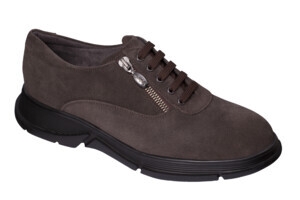 CALZATURA BRISTOL ZIP SUEDE WOMAN DK GREY 36 - dottorbianchi.it