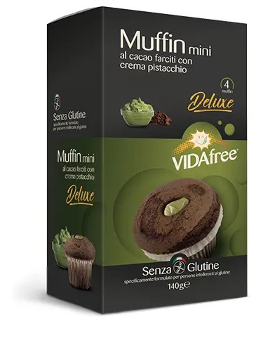 VIDAFREE MINIMUFFIN CREMA PISTACCHIO 140 G - dottorbianchi.it