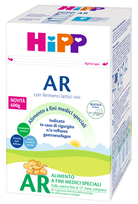 HIPP LATTE ANTIREFLUSSO CON METAFOLINA 600 G - dottorbianchi.it