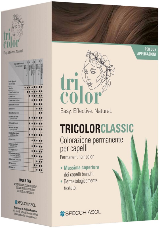 TRICOLOR CLASSIC 1 NERO 2 TUBI 50 ML + 2 SHAKER 50 ML + 4 BUSTINE 8 ML - dottorbianchi.it