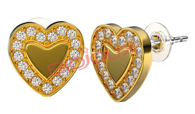 BJT250 ORECCHINO LOVE ME HEART GP - dottorbianchi.it
