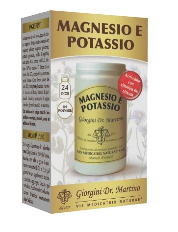 MAGNESIO E POTASSIO POLVERE 180 G - dottorbianchi.it