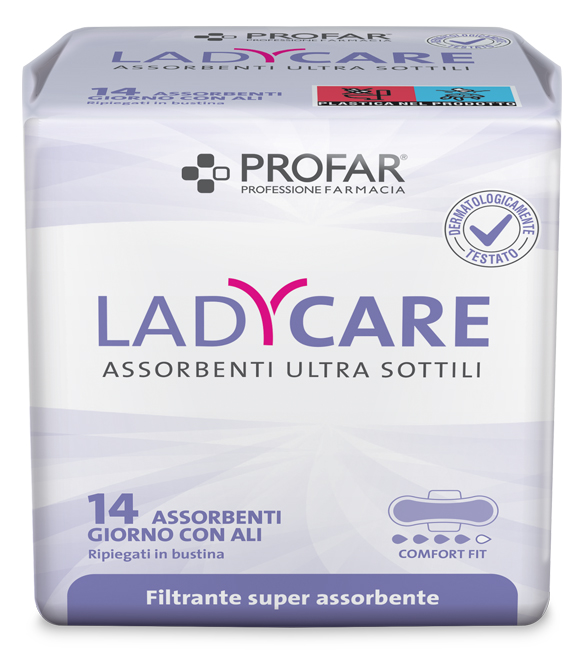 LADYCARE ASSORBENTI GIORNO ALI 14 PEZZI PROFAR - dottorbianchi.it